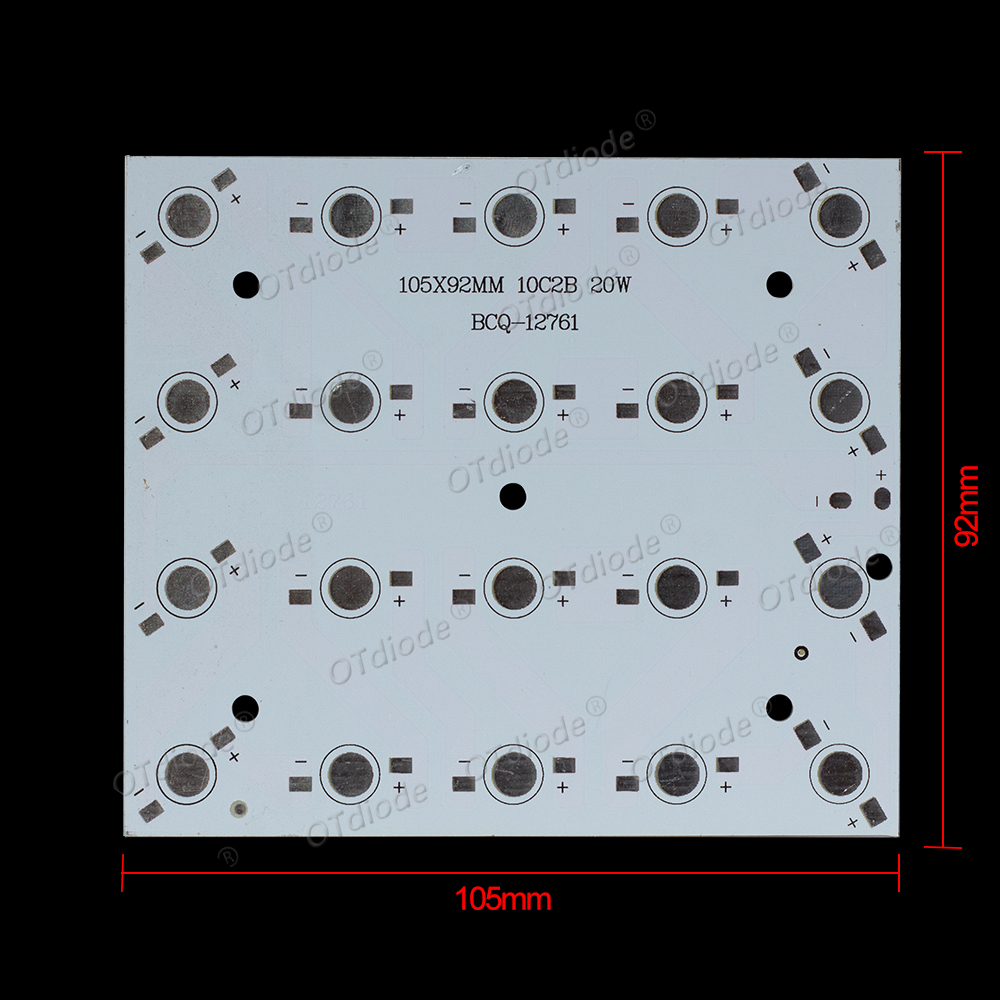 Flood Tray Table - LED Aluminum PCB Square Board Reflector