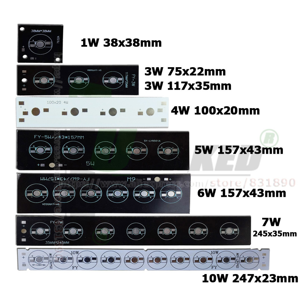 10Pc LED PCB High Power Alumin - Flood Tray Table ulasan dan harga