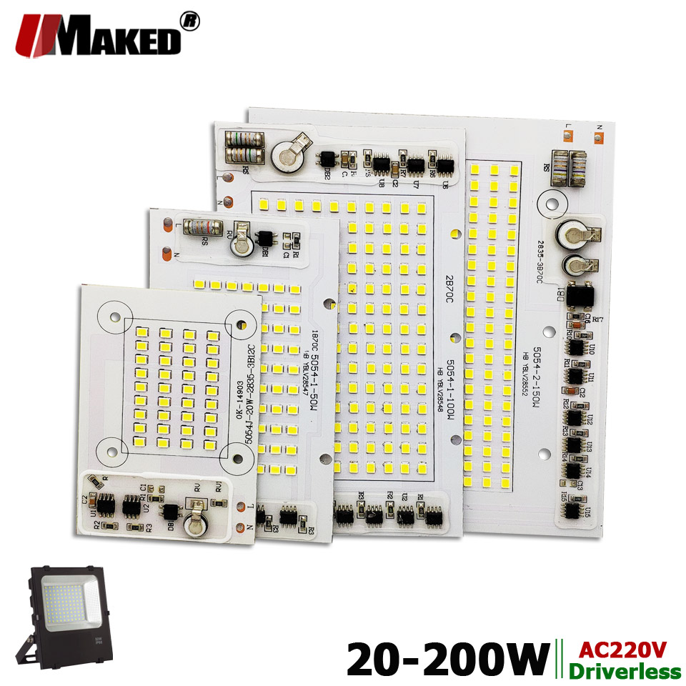 AC220V LED PCB 20W 30W 50W 100 - Flood Tray Table ulasan dan harga