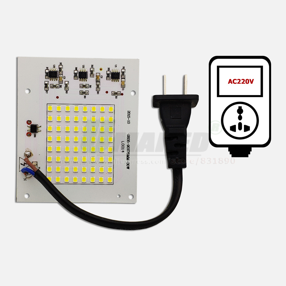 AC220V LED PCB 20W 30W 50W 100 - Flood Tray Table ulasan dan harga